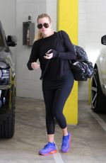 KHLOE KARDASHIAN in Tights at a Gym in Beverly Hills