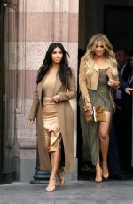 KIM and KHLOE KARDASHIAN at The Cascade in Yerevan