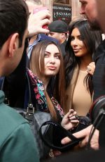 KIM and KHLOE KARDASHIAN at The Cascade in Yerevan