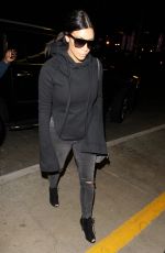 KIM KARDASHIAN Arrives at LAX Airport in Los Angeles 04/20/2015