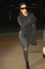 KIM KARDASHIAN Arrives at LAX Airport in Los Angeles 04/20/2015
