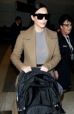 KIM KARDASHIAN at LAX Airport in Los Angeles