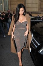 KIM KARDASHIAN Out and About in Paris