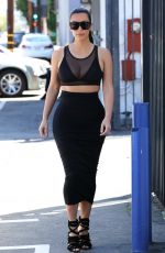 KIMKARDASHIAN Out and About in Studio City