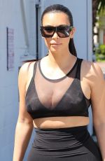 KIMKARDASHIAN Out and About in Studio City