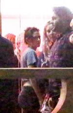 KRISTEN STEWART and Friends at The LACMA Café in Los Angeles