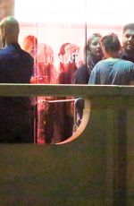 KRISTEN STEWART and Friends at The LACMA Café in Los Angeles
