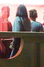 KRISTEN STEWART and Friends at The LACMA Café in Los Angeles