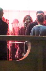 KRISTEN STEWART and Friends at The LACMA Café in Los Angeles