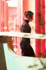 KRISTEN STEWART and Friends at The LACMA Café in Los Angeles