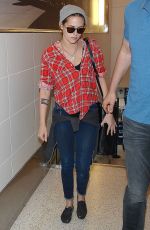 KRISTEN STEWART Arrives at Los Angeles International Airport