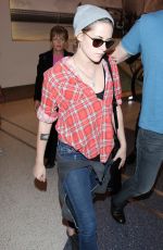 KRISTEN STEWART Arrives at Los Angeles International Airport