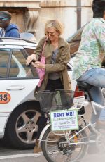 KRISTEN WIIG Out and About in Rome