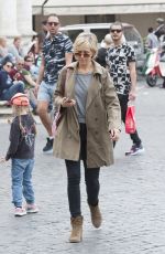 KRISTEN WIIG Out and About in Rome