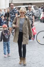 KRISTEN WIIG Out and About in Rome