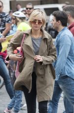 KRISTEN WIIG Out and About in Rome