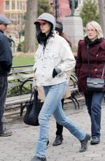 KRYSTEN RITTER on the Set of A.K.A. Jessica Jones in New York