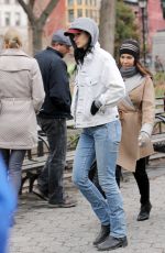 KRYSTEN RITTER on the Set of A.K.A. Jessica Jones in New York