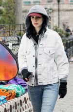 KRYSTEN RITTER on the Set of A.K.A. Jessica Jones in New York