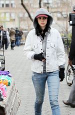 KRYSTEN RITTER on the Set of A.K.A. Jessica Jones in New York