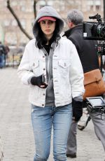 KRYSTEN RITTER on the Set of A.K.A. Jessica Jones in New York