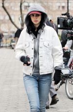 KRYSTEN RITTER on the Set of A.K.A. Jessica Jones in New York