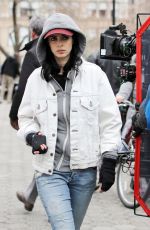 KRYSTEN RITTER on the Set of A.K.A. Jessica Jones in New York