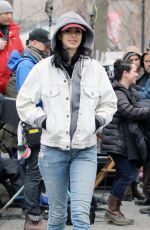 KRYSTEN RITTER on the Set of A.K.A. Jessica Jones in New York