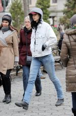 KRYSTEN RITTER on the Set of A.K.A. Jessica Jones in New York