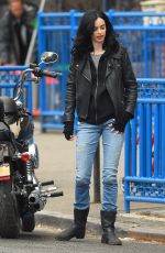 KRYSTER RITTER on the Set of A.K.A. Jessica Jones in New York