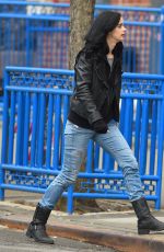 KRYSTER RITTER on the Set of A.K.A. Jessica Jones in New York