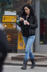 KRYSTER RITTER on the Set of A.K.A. Jessica Jones in New York