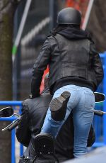 KRYSTER RITTER on the Set of A.K.A. Jessica Jones in New York