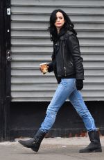 KRYSTER RITTER on the Set of A.K.A. Jessica Jones in New York