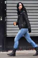 KRYSTER RITTER on the Set of A.K.A. Jessica Jones in New York