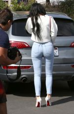 KYLIE JENNER in Tight Jeans and High Heels Out in Agoura Hills