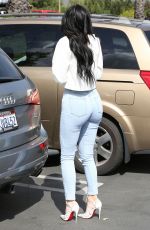 KYLIE JENNER in Tight Jeans and High Heels Out in Agoura Hills