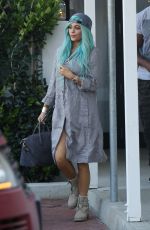 KYLIE JENNER Leaves Mr. Chow in Beverly Hills