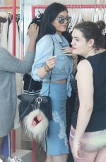 KYLIE JENNER Shopping at Fred Segal in Los Angeles