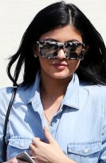 KYLIE JENNER Shopping at Fred Segal in Los Angeles