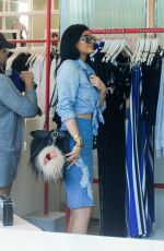 KYLIE JENNER Shopping at Fred Segal in Los Angeles
