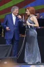 LADY GAGA and Tony Bennett Performs at New Orleans Jazz & Heritage Festival