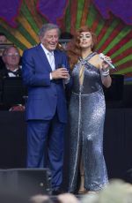 LADY GAGA and Tony Bennett Performs at New Orleans Jazz & Heritage Festival