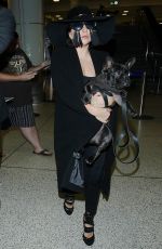 LADY GAGA Arrives at LAX Airport in Los Angeles