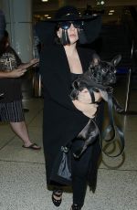 LADY GAGA Arrives at LAX Airport in Los Angeles