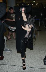 LADY GAGA Arrives at LAX Airport in Los Angeles