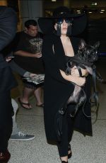 LADY GAGA Arrives at LAX Airport in Los Angeles