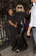 LADY GAGA Leaves Pump Restaurant in West Hollywood