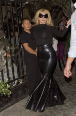 LADY GAGA Leaves Pump Restaurant in West Hollywood