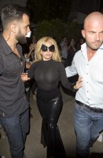 LADY GAGA Leaves Pump Restaurant in West Hollywood